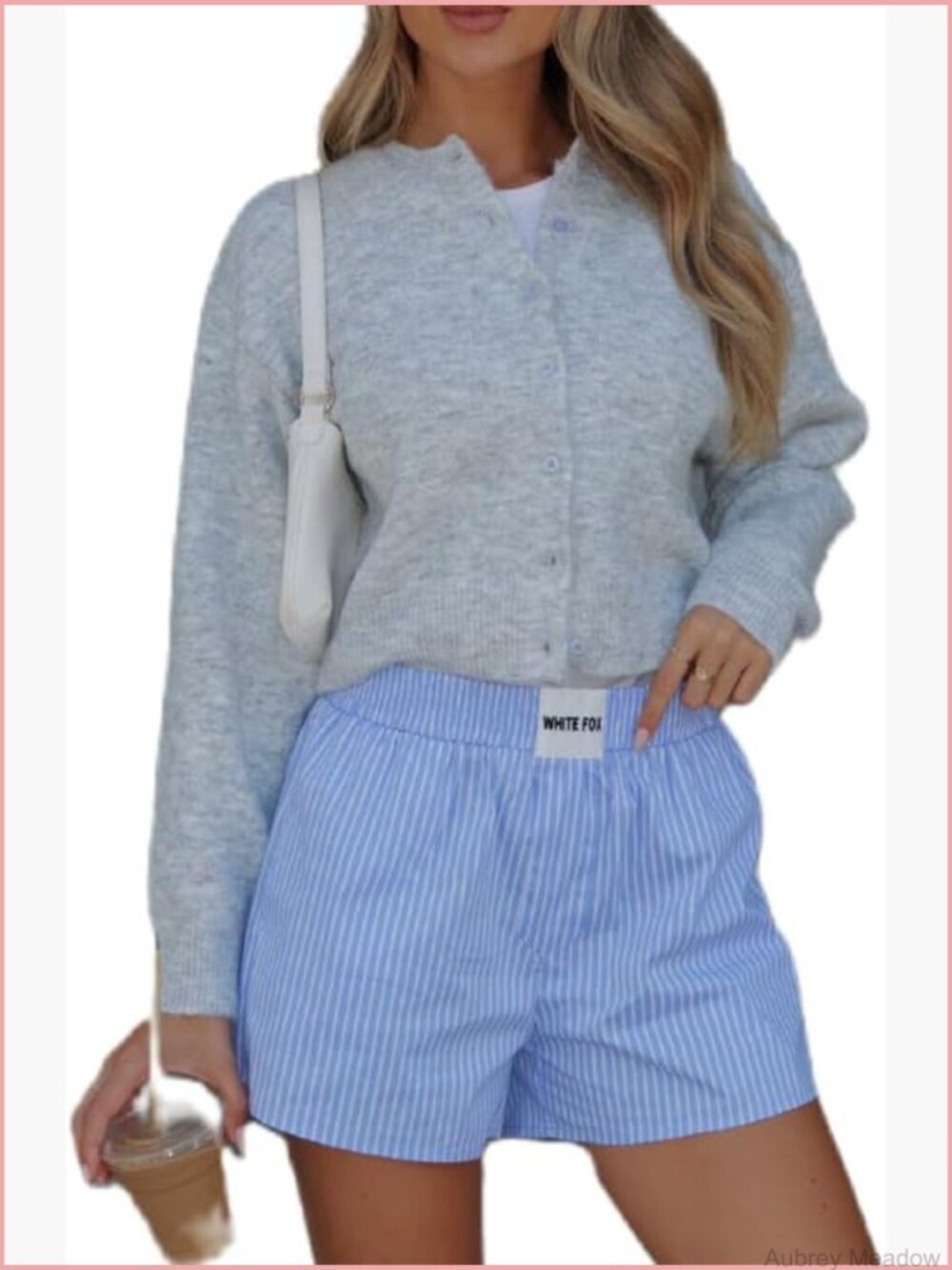 Y2K Crop Cardigan Sweater Crewneck Button Down Cute Long Sleeve Knit Lightweight